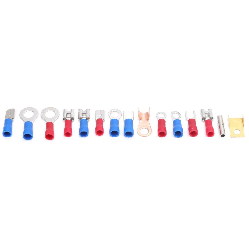 300Pcs Round Pre Insulated Cold Pressed Terminals Electrical Wire Terminal Connector