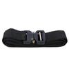 Outdoor Multi Function Military Training Nylon Buckle Belt Strap Men Waistband 3.8x125cm(Black )