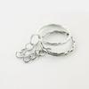 10Pcs Key Rings Keychain with Split Ring Metal Blank Keyfob Key Pendant Charms Holder Link Rings DIY Key Chains Keyring