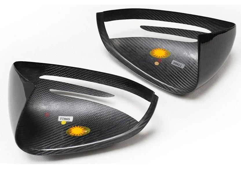 Dry Carbon Fiber Rearview Mirror Cover for Mercedes AMG GT, SLK, SLC, SLS R172/R197/R231