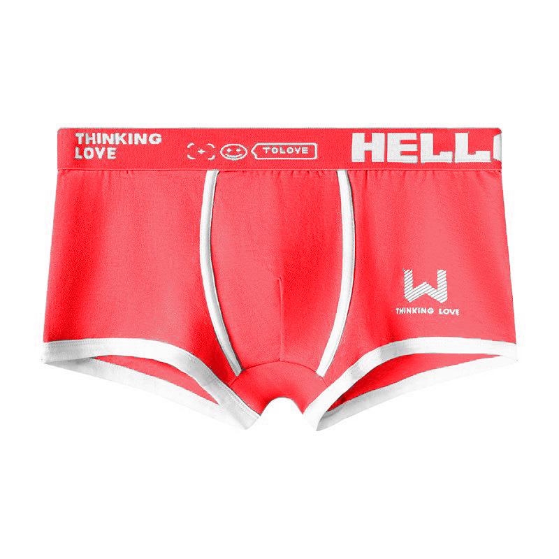 Pánské bavlněné boxerky - ležérní styl pro mládež, oblíbený evropský a americký design