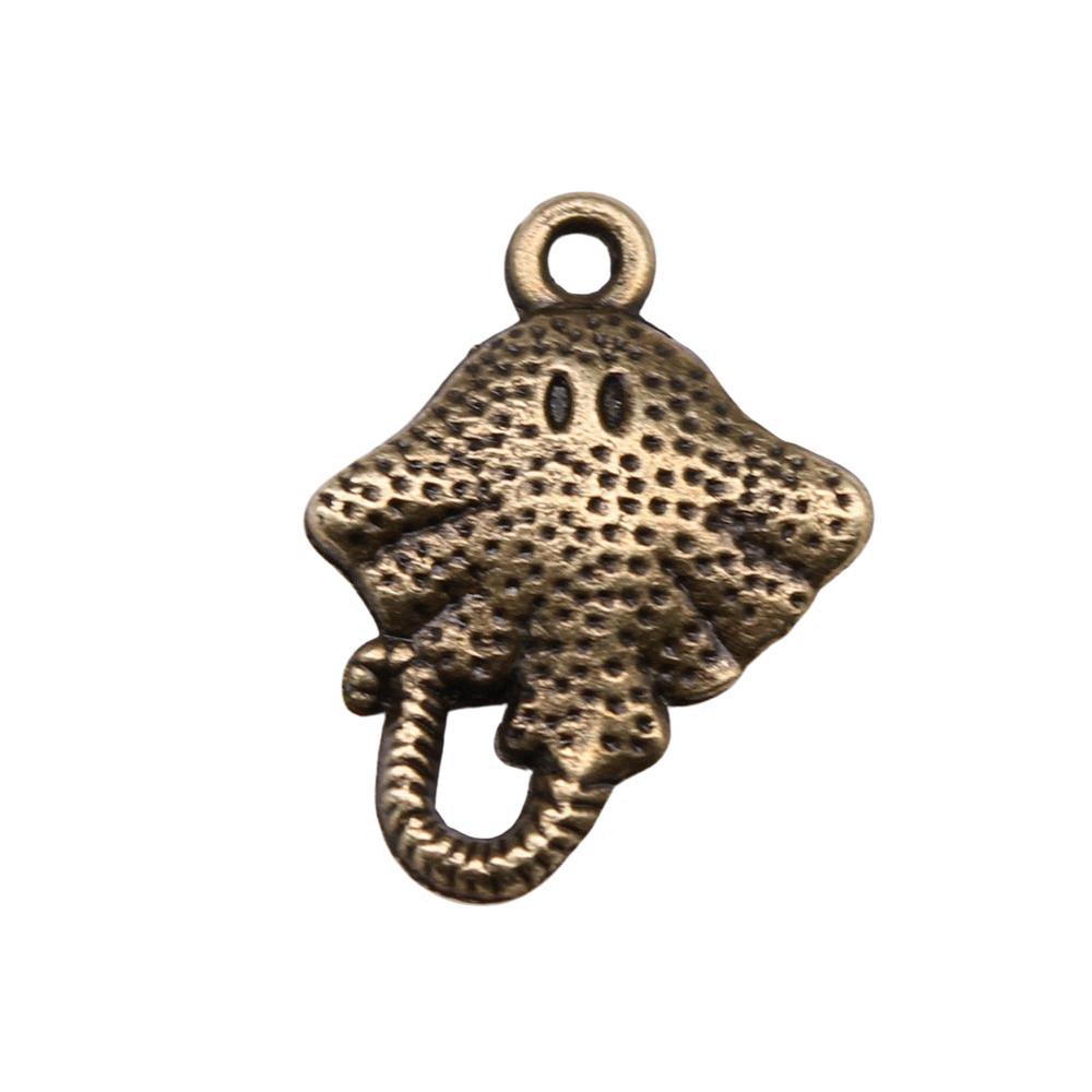 Fisch-Anhänger Vintage Legierung Anhänger Für DIY Schmuck Meeres-Thema Bastelbedarf