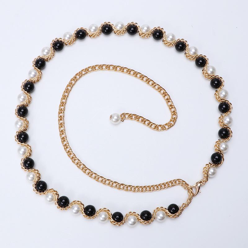 Women's Plus Size Pearl Waist Chain for Dresses