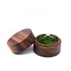 New Wooden Round Ring Box Transparent Cover Portable Engagement Ring Case Brown Ring Display Boxs Valentine's Day