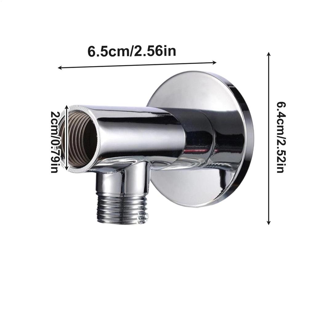 Shower Wall Supply Elbow Shower Hose Connector Wall Mounted Connector Leak-Proof Adapter For Home Bathroom Hotel Replacement