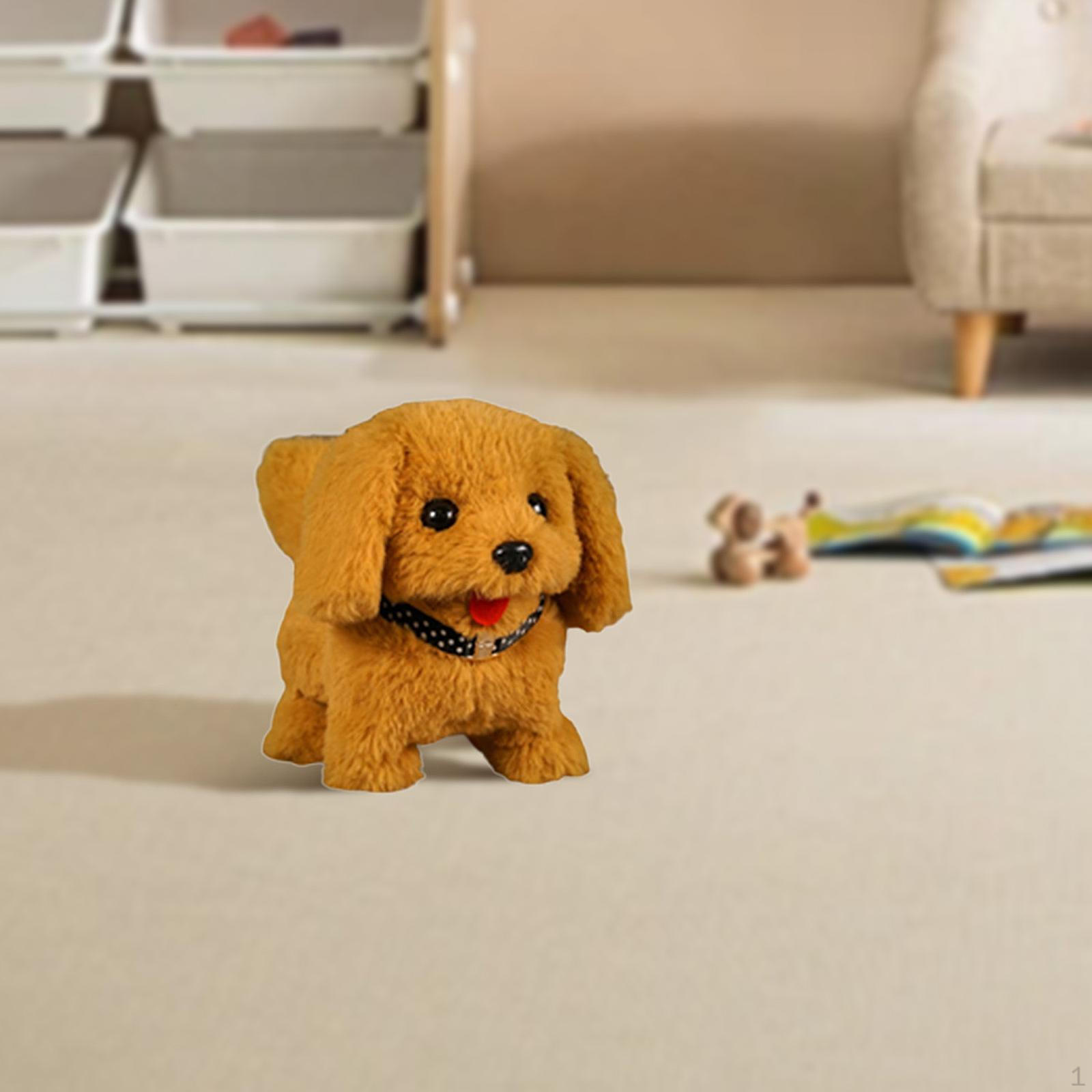 

Electric Plush Puppy Toy Companion Animal Stuffed Soft жовтий
