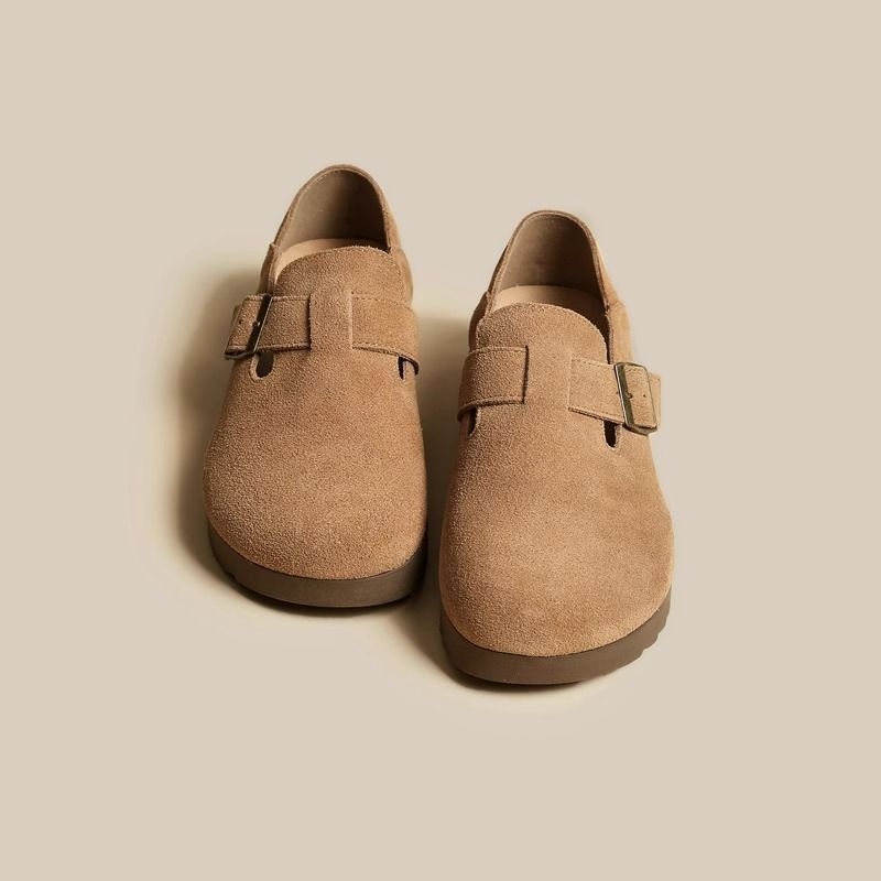 Retro one-pedal all-inclusive platform single shoes fishing Boken shoes early autumn shoes 2025 spring and autumn new Boken shoes women