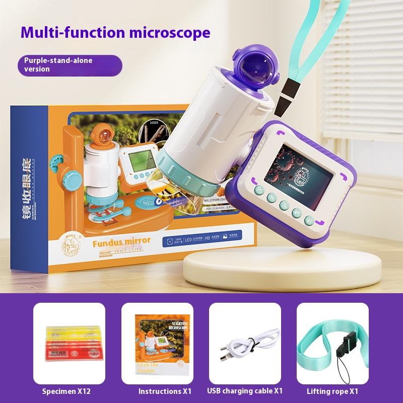 

Microscope, Children s Science Professional Grade, Electron Optics, High Definition, Portable, Handheld Magnifier