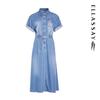 ELLASSAY Women's Tencel Denim Shirt Dress