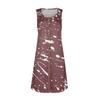 Summer Dresses For Women Beach Boho Sleeveless Printing Tshirt Tank Sundresses