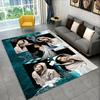 Fashion Kpop Hyunjin Stray Kids Non-Slip Area Rug for Living Room,Bedroom,Playroom,Soft Carpet Floor Mat Home Decor Rug Kid Room