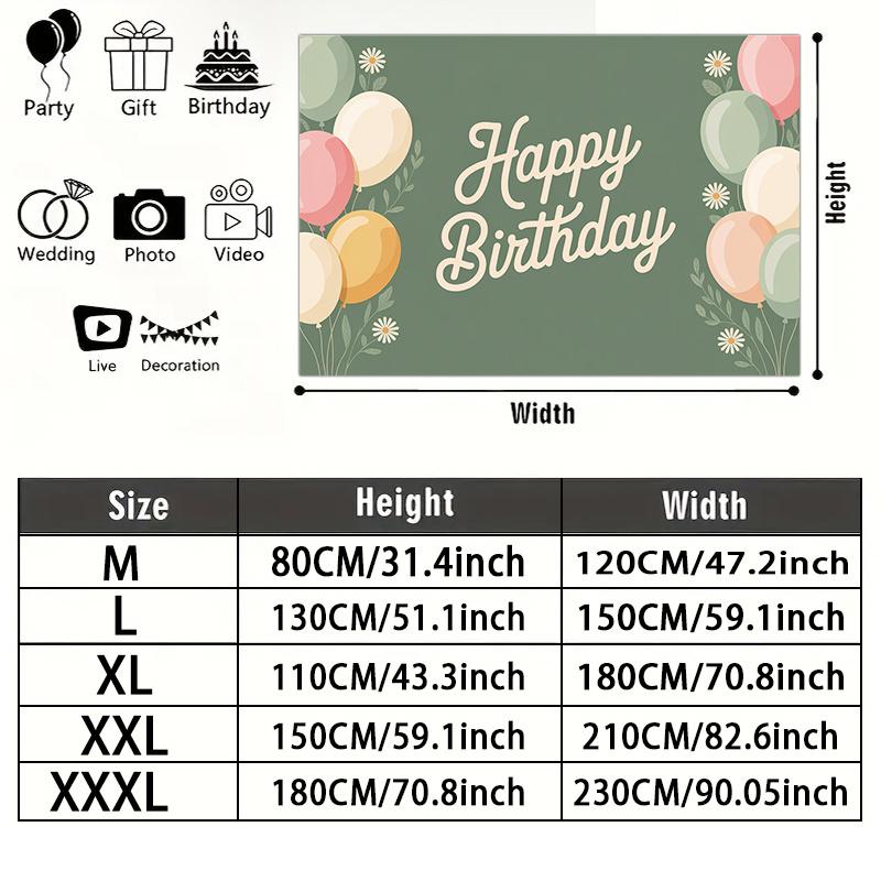 Party Backdrop Happy Birthday Birthday Balloon Photo Booth Background Front Door Decor