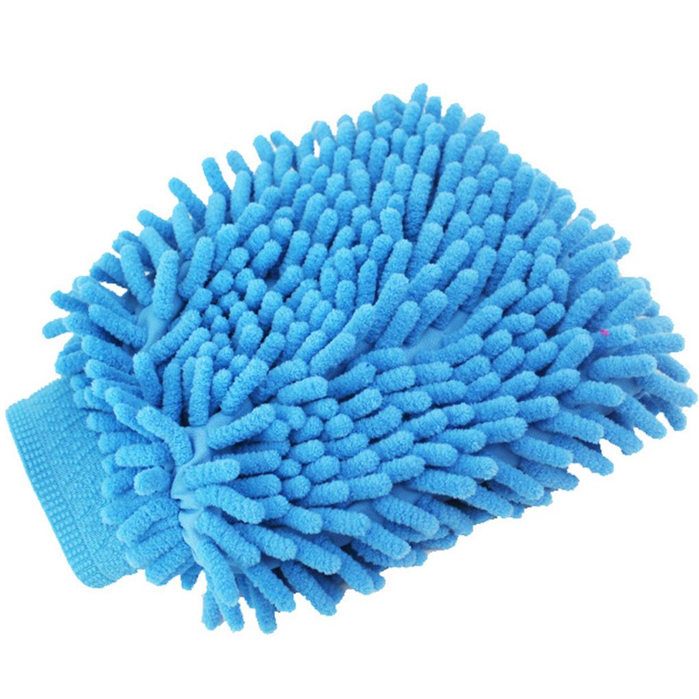 Color Random Mitt Chenille Car Window Washing Home Cleaning Cloth Duster Towel Gloves Wash Tool