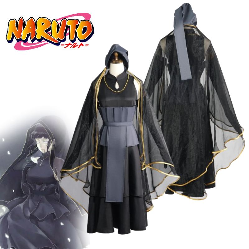 Hinata Naruto Hyuga Cosplay Wedding Dress Cartoon Character Party Hallowmas