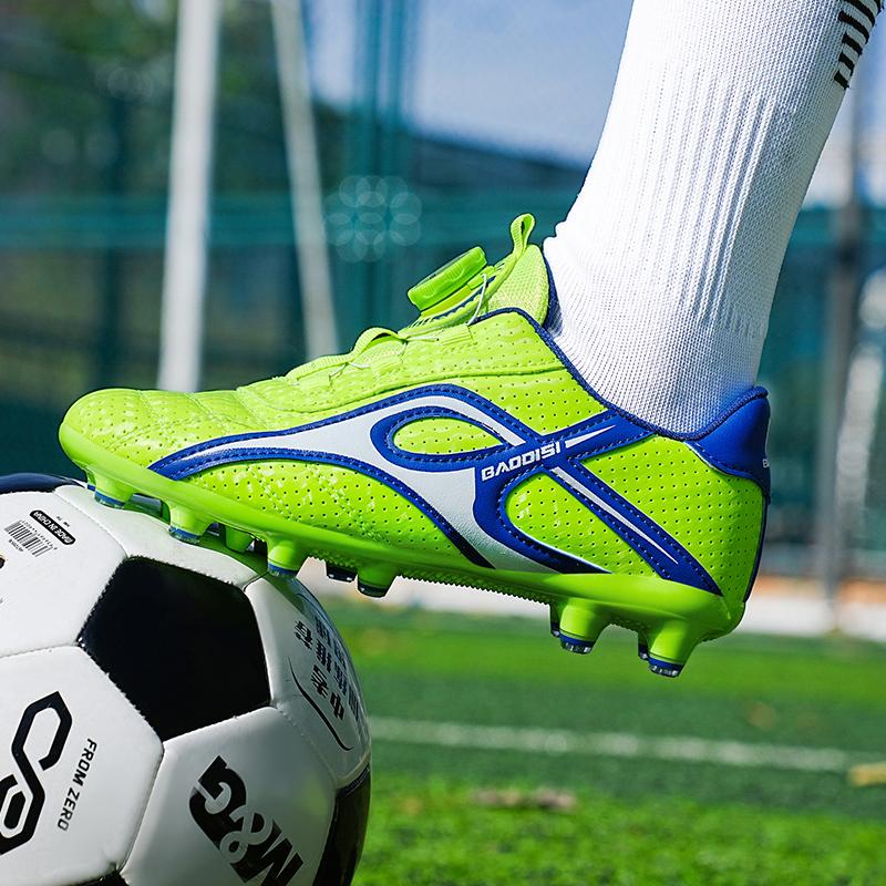 Kids Soccer Shoes Society TF/FG School Football Boots Cleats Grass Sneakers Boy Girl Outdoor Athletic Training Sports Footwear Size 28-39