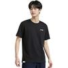 Li-Ning T-shirt Sportiva Casual Traspirante Comoda a Manica Corta Unisex alla Moda Semplice Versatile Nera ATSV677-1