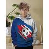 Boys' 3D Soccer Ball Harajuku Print Hoodie Casual Polyester Long Sleeve Fashion Sports Pullover Active Sweatshirt for Running