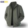 Veste coupe-vent classique business pour homme Veste zippée Col rabattu Automne Homme Manteau trench-coat formel Printemps Vêtements pour homme