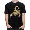 Sparkly Scorpion T Shirts 100 Cotton Tee Tops Summer Round Neck Tshirt Casual Short Sleeve Men Women Birthday Gift