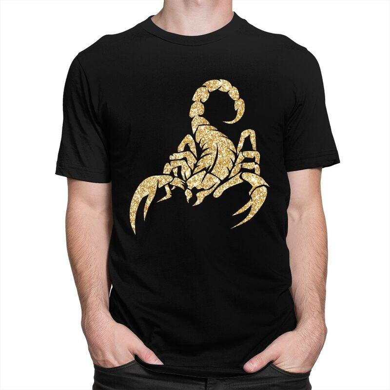 Sparkly Scorpion T Shirts 100 Cotton Tee Tops Summer Round Neck Tshirt Casual Short Sleeve Men Women Birthday Gift
