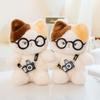 1520Cm Kawaii Cats Plush Toys With Camera Soft Stuffed Animal Lovely Kitten Cuddly Pillow Baby Accompany Doll Kids Gift