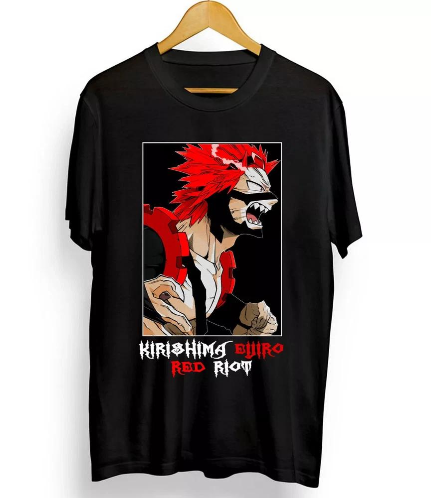 Eijiro Kirishima My Hero Academia TShirt Boku No Hero TShirt Black S