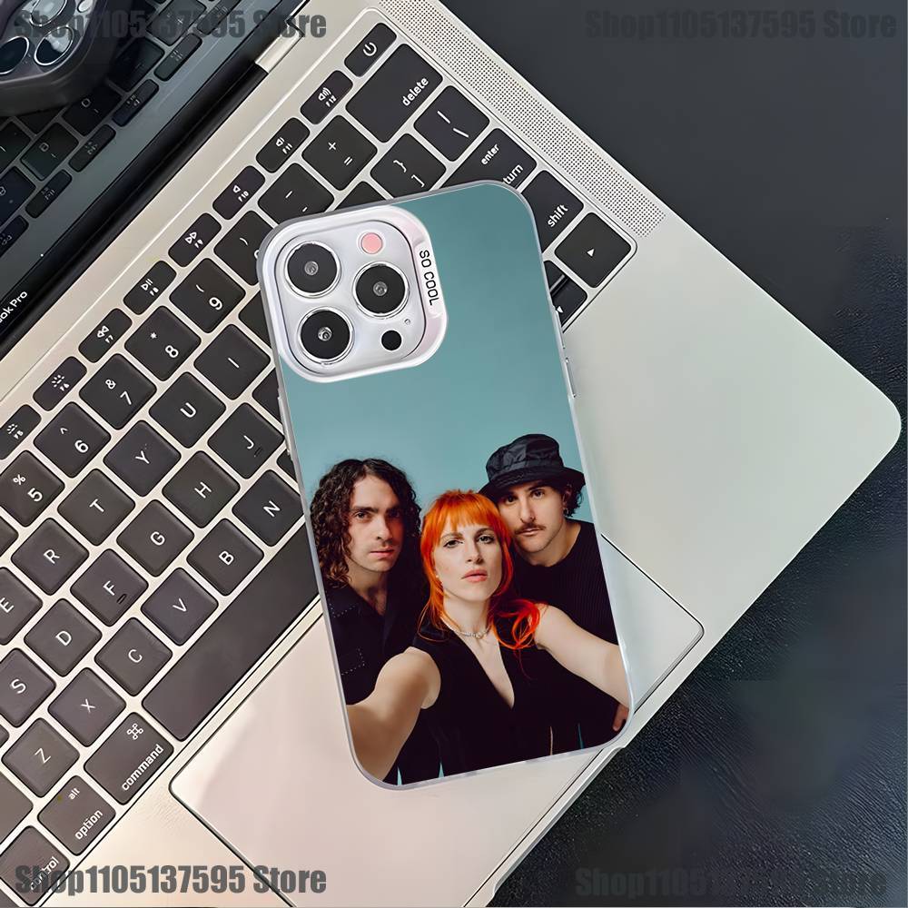 P-ParamoreS Band Phone Case For iPhone 17,16,15,14,13,12,11,Pro,XS,Max,Plus,Mini,SE4,E White Matte Shockproof Cover
