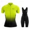 Womens Quick-Dry Cycling Jersey Set Mountain Bike Off-Road Riding Apparel Lightweight Short Sleeve