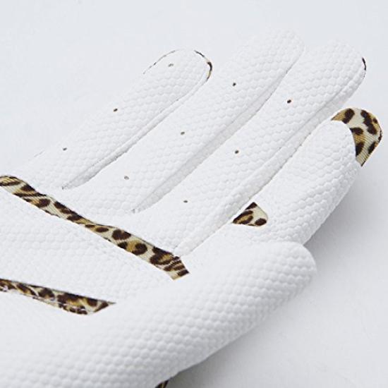 MIC 39 GOLF FIT39 Right Hand Size S Glove, Unisex, MGF-220N, (Left-Handed), Leopard/White,