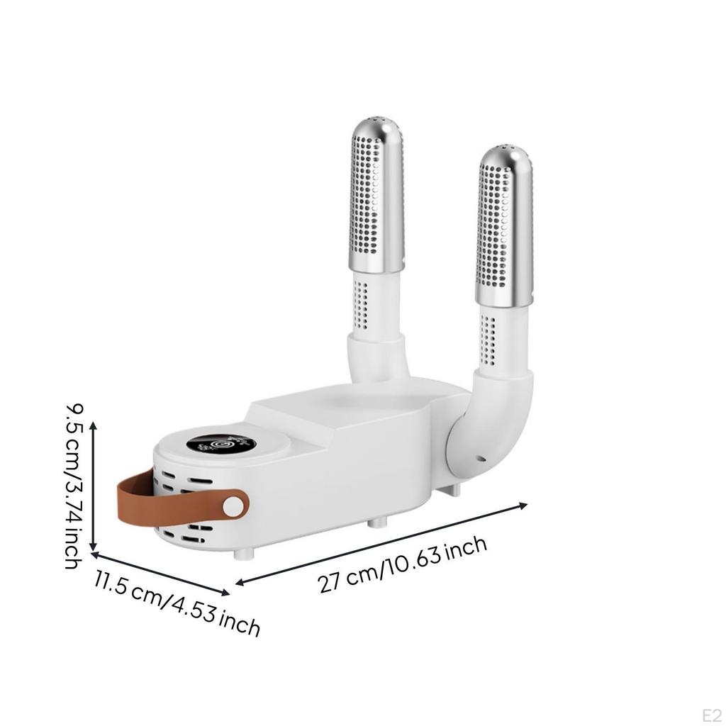 Compact Shoe Dryer with Foldable Tubes | Portable, Electric Dryer, for Home White Eu Plug