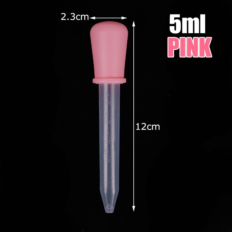 5pcs 5ml Small Silicone Plastic Pipette Dropper Feeding Medicine Pipette Dropper Feeding Medicine for Cat Dog Small Pet Feeder