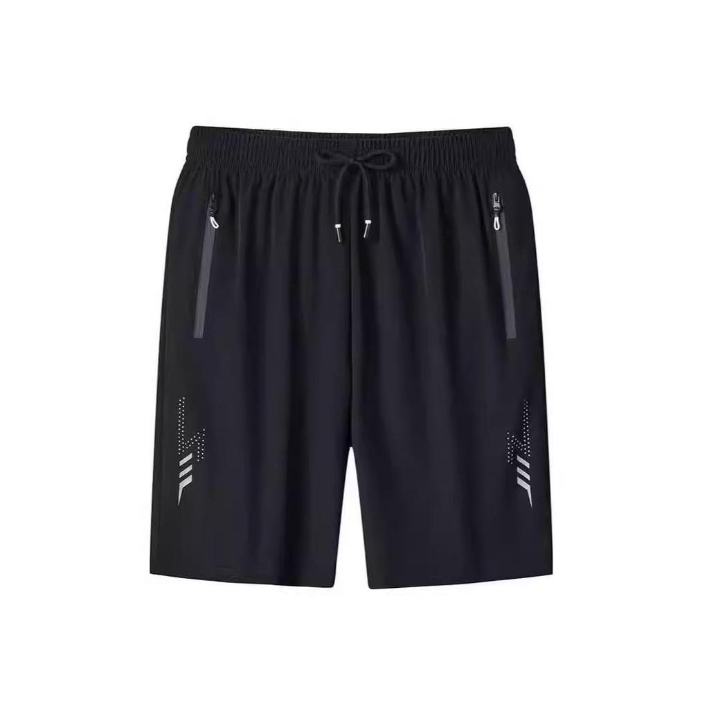 Pánské rychleschnoucí basketbalové šortky z ledového hedvábí - ležérní střih, volné, nadměrná velikost