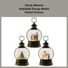 Musical Christmas Snow Globe USB and Battery Powered Seasonal Decoration Glittering Musical Snow Globe for Family Indoor Holiday