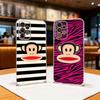 Fashion Logo P-Paul f-Frank Phone Case For Samsung S25,S24,S21,S22,S23,S30,Ultra,S20,Plus,Fe Transparent Cover