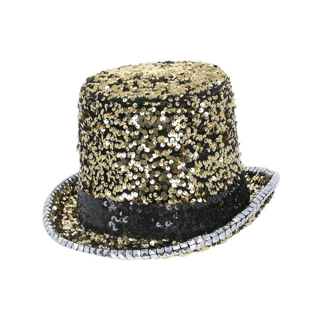 Fever Deluxe Sequins Felt Top Hat