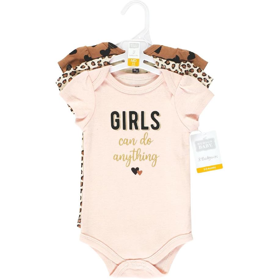 Унисекс хлопковые боди Hudson Baby, Коричные сердечки, Для новорожденных