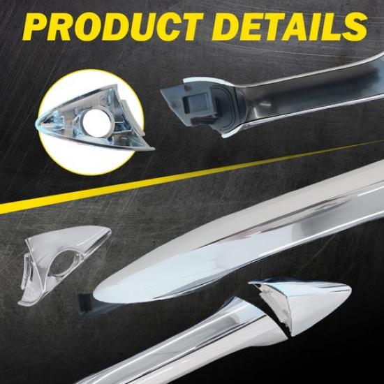4X Exterior Door Handle 2011-2016 For Car Elantra Outside Hyundai