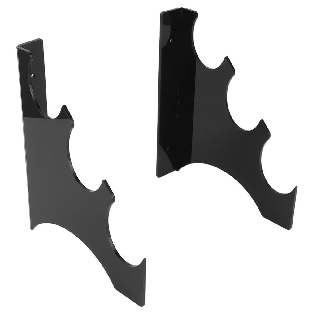 Sword Hanger Display Holder Acrylic Wall Mounted 3 Layers Sword Rack for Retail Stores Home Decoration Black