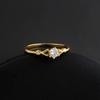 Ever Fade 14K Gouden Ring voor Vrouwen Solitair 2.0ct Rond Geslepen Zirkonia Diamant Trouwring Bruids Sieraden 14k Gouden Sieraden