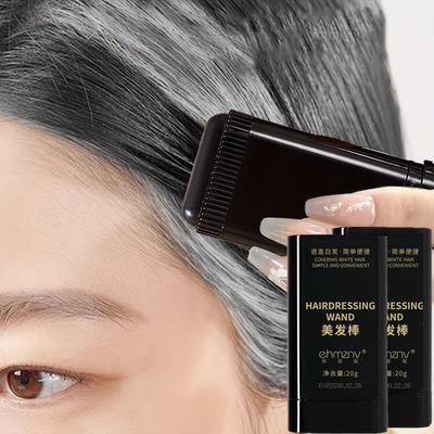 Haarfarbenstift für Männer & Frauen Deckt schnell graue weiße Haare ab Abdeckstift für den Haaransatz Sofortige Abdeckung Haarfarbenstift Applikator