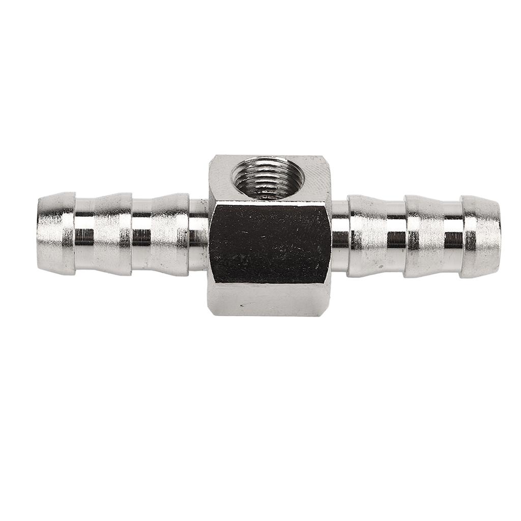 T Fitting Adapter 304 Stainless Steel Rubber High Performance For Fuel Pressure Gauge Or Sensor