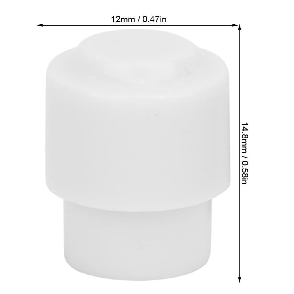 

10pcs Black/White Guitar Part Accessory Unthreaded Design Switch Tip Cap Knob Cap Electric Guitar