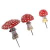 3Pcs Mushroom Garden Decor Resin Glow in The Dark Mushroom Decor Luminous Mushroom Statue Decor