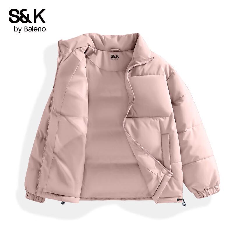 Baleno S&K Men's Solid Stand Collar Winter Padded Jacket