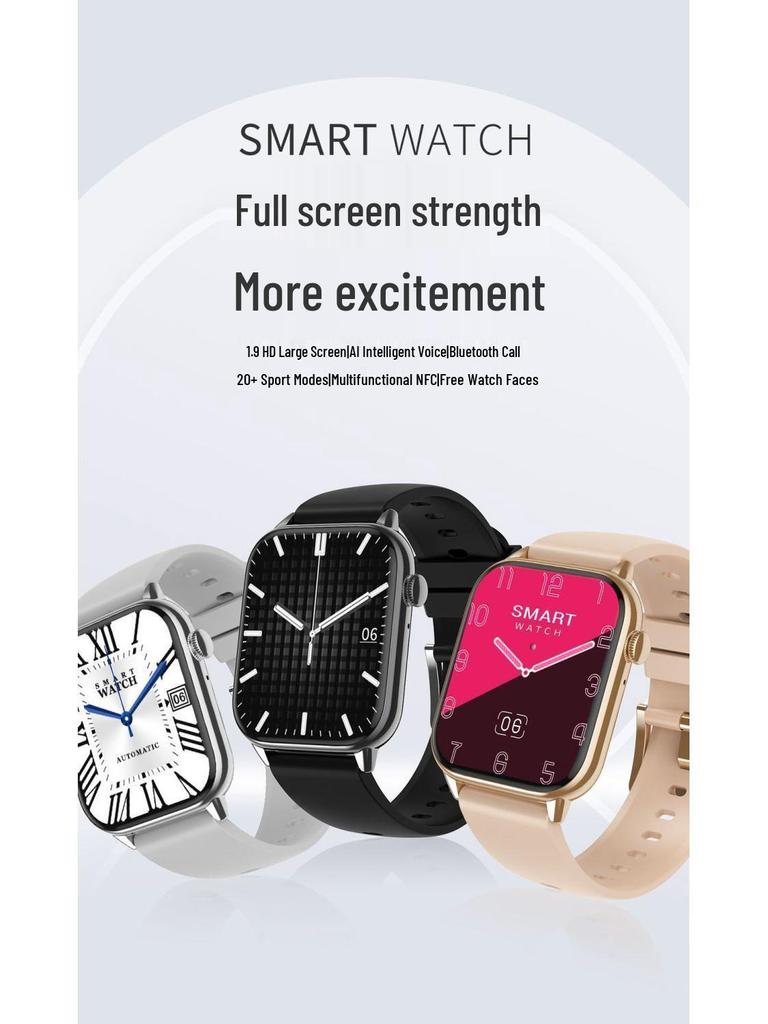 Multifunktionale Bluetooth-Smartwatch für Damen mit Anruf-, Gesundheits- und Sportfunktionen - Kompatibel mit Android