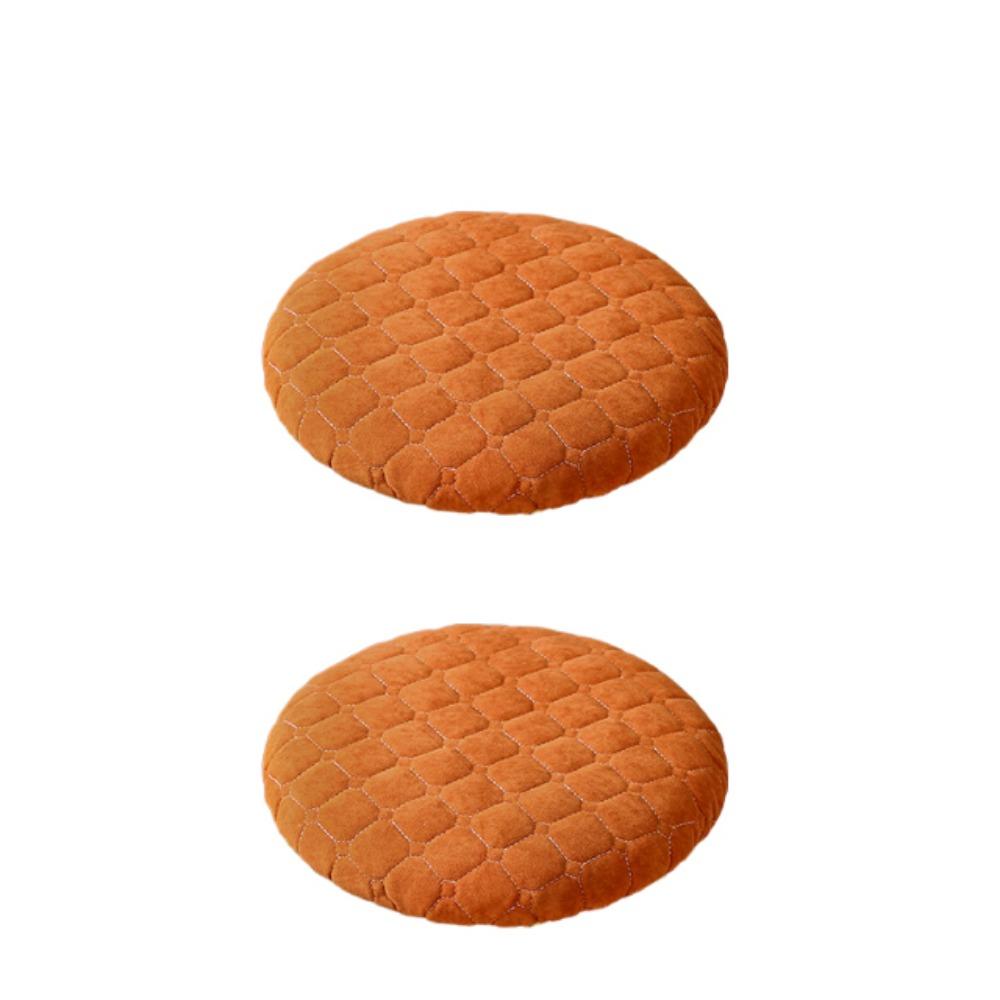2Pcs Universal Stool Seat Cushion Thick Plush Chair Cover Round Cushion Office Use оранжевый 890₽