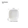 Nordic Ceramic 7-inch Square Dinner Plates (Set of 2)