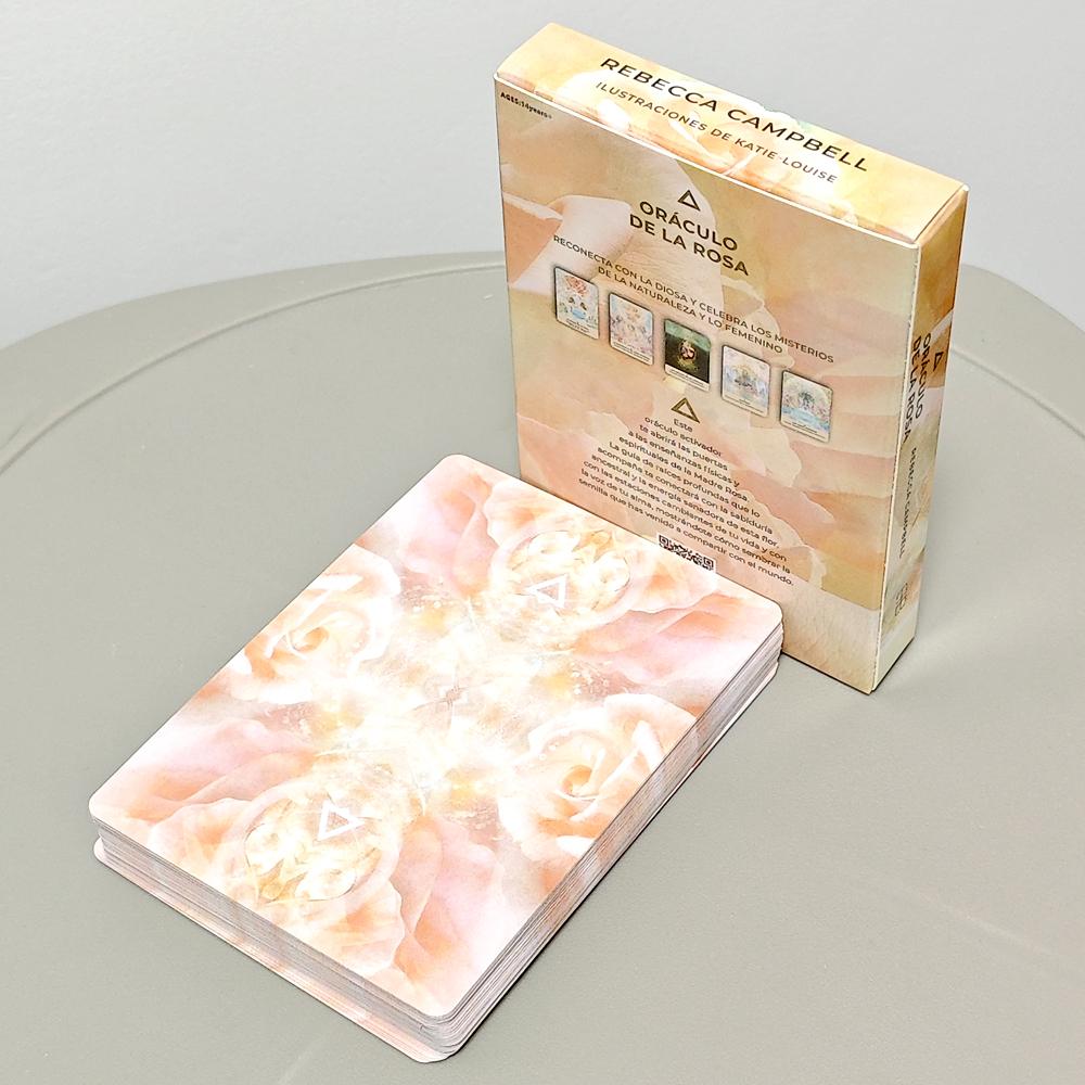 10.4*7.3cm Rose Oracle Spanish Edition 44 Pcs Oracle Cards