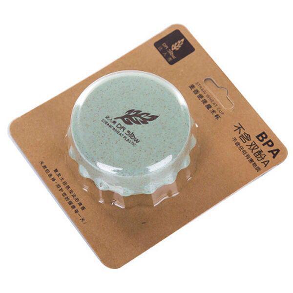 Wheat Straw Folding Sports Water Bottle and Telescopic Travel Cup