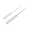 2pcs Makeup Foundation Mixing Spatula Double Ended Stainless Steel Nail Glue Stirrer Stick